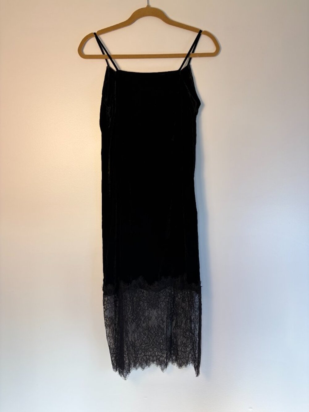 Silk Maison Fancy Lace Silk Velvet Dress in Midnight Black (NWT) - Picture 4 of 8